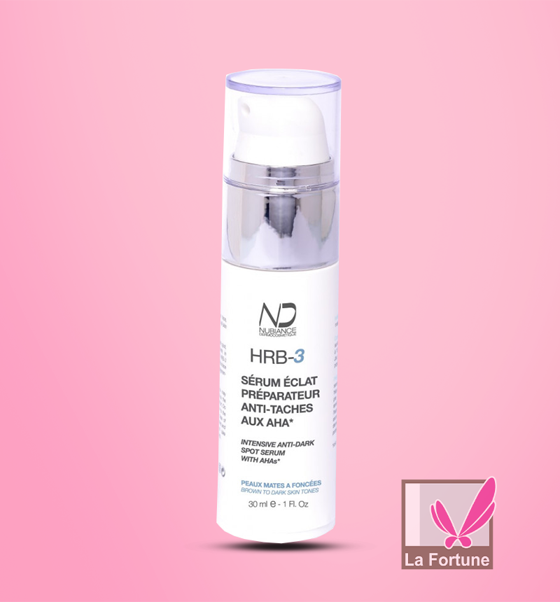 La Fortune Parapharmacie, NUBIANCE SERUM ANTI-TACHES HRB-3 AUX AHA, 30ML